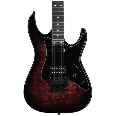 Kramer Volante Quilt HSFR Electric Guitar, Magenta Burst, Open Box (Very Good) image 4