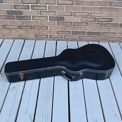 1960s Dreadnought Jumbo Acoustic Case Black / Purple Victoria Lifton image 5