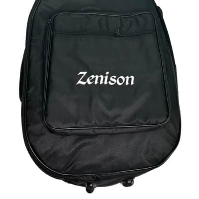 Zenison 6 String Strat Black Mustang Electric Guitar Solid Body & Plush Ultra Padded Gig Bag image 7