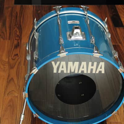RARE Yamaha Recording Custom 9000 - cobalt blue 20" bass drum image 9