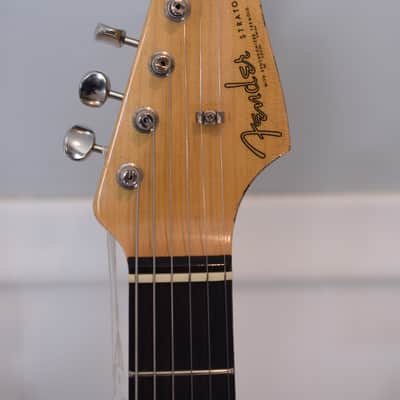 2018 Fender Custom Shop 1963 Stratocaster - Heavy Relic Olympic White over Sunburst image 12