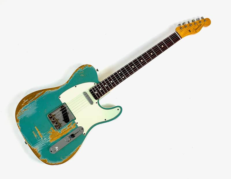 Fender Telecaster Custom 60 Heavy Relic Custom Shop 2013 Teal Green Metallic image 1