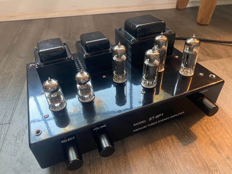 Chorale ST-6P1 stereo tube amplifier 2000's - Black Hi-Fi phono