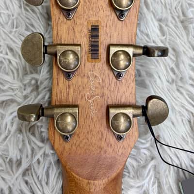 Tagima Olive Grace EQ-NTOP Acoustic Guitar w/HS Case - Natural Finish - B stock image 7