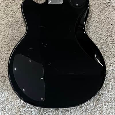 De Armond model M66 6 string single cut archtop electric guitar - black finish image 8