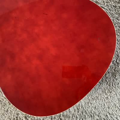 38 Inch Red Burst Acoustic Guitar, Plywood Top Body, Mahogany Neck image 4