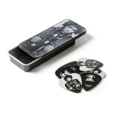 Dunlop JHCT14H Jimi Hendrix Collector Series Gered Mankowitz Guitar Picks - 6-Pack Tin image 3