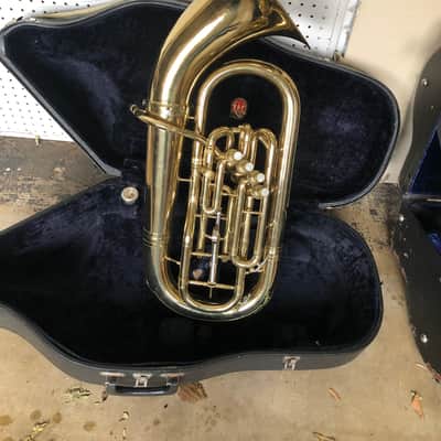 Conn Constellation Four Valve Baritone (euphonium) with Case and Mouthpiece - plays excellently image 2