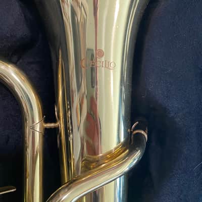 (Mendini) cecilio baritone horn (euphonium) with case and mouthpiece image 2