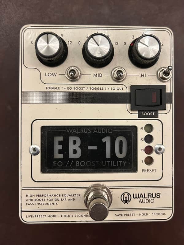 Walrus Audio EB-10 Preamp/EQ/Boost 2020 - Cream image 1