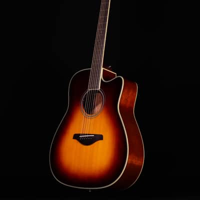 Yamaha FGC-TA TransAcoustic Cutaway Acoustic Guitar, Brown Sunburst image 6