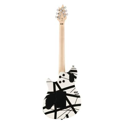 EVH Wolfgang Special Striped Electric Guitar - Black and White image 2
