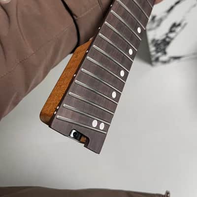 Headless angled farts 24frets roasted maple electric guitar neck T contour 25.5 spoke truss rod image 7