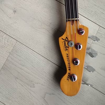 Fender USA 1982 Jazz Bass / Precision Fretless neck - Sunburst image 4