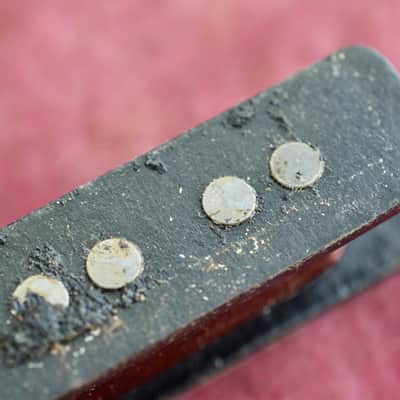 Vintage 1960's Fender Pre-CBS Jazz Bass Pickup - Black Bobbin - North Mag 8.21k image 11