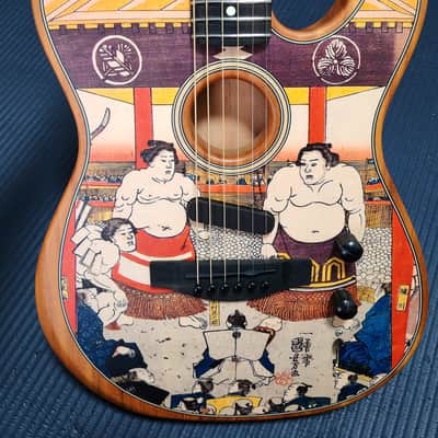 2025 Fender American Acoustasonic Telecaster Kuniyoshi Collection Sumo - FENDER EXPERIENCE 2025 Tokyo Flagship Exclusive Limited Edition image 9