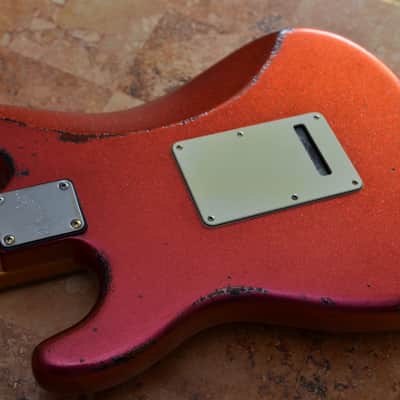 Fender Stratocaster Relic 2019 Custom Red Sparkle Lollar Blondes image 3