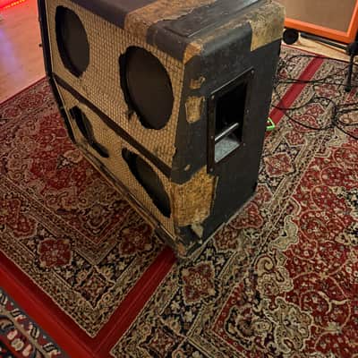 Marshall 1960AX 100-Watt 4x12" Angled Guitar Speaker Cabinet 1990 - Present - Black image 2