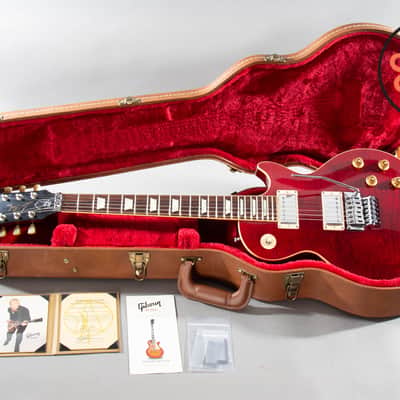 2015 Gibson Custom Shop Alex Lifeson Les Paul Axcess Royal Crimson Piezo Floyd Rose w/ COA + Gibson HSC image 2