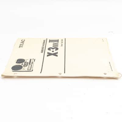 TEAC X-3 MKII Stereo Tape Deck Service Manual – Original (Sealed) image 3