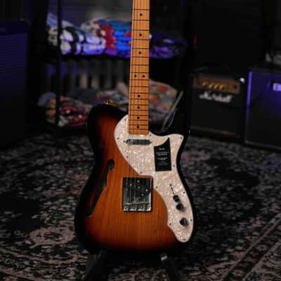 Fender Vintera II '60s Telecaster Thinline, 3-Tone Sunburst with Gig Bag image 1