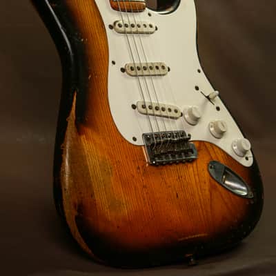 1954 Fender Stratocaster Early Serial #0071 Sunburst Electric Guitar Original image 3