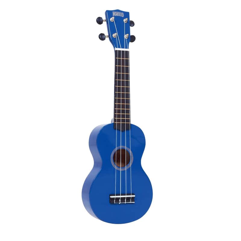 Mahalo Ukuleles MR1BU Rainbow Series Soprano Ukulele,Blue image 1