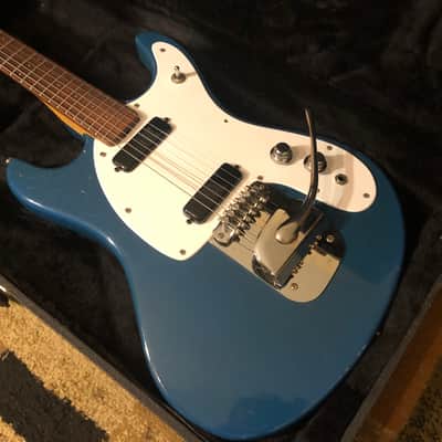 Vintage Mosrite Ventures ii Slab Body 1965 Blue EXTREMELY RARE Johnny Ramone HSC !!! image 2