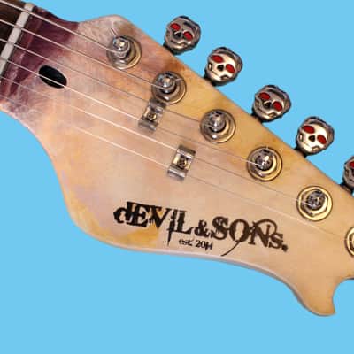 Devil & Sons Skull and Crossbones 2017 Handpainted image 9