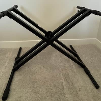 Bundle - Yamaha MOXF8 Production Synthesizer 2013 - Present - Gray / ProLine adjustable bench and stand image 4