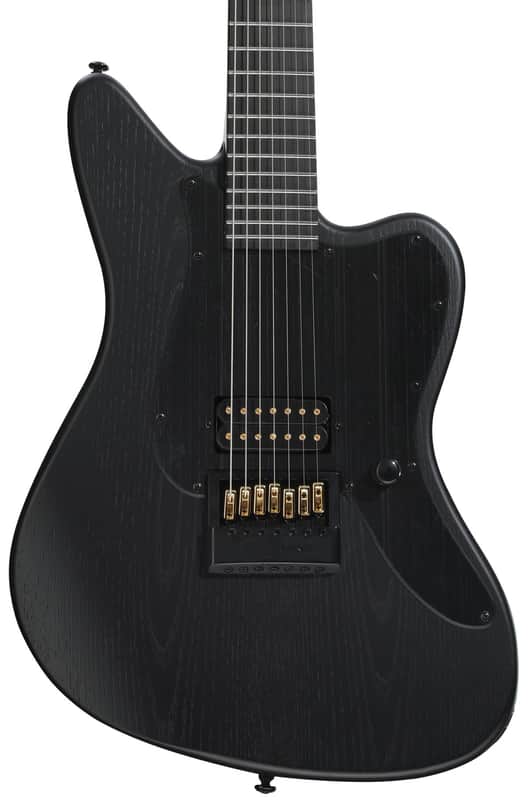 ESP LTD Alex Wade XJ Signature 7-string Baritone Electric Guitar - Black Satin image 1