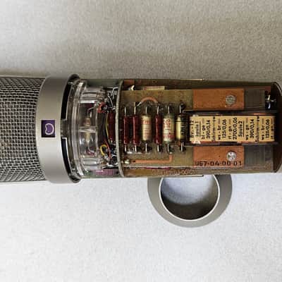 Vintage Neumann U 67 Large Diaphragm Multipattern Tube Condenser Microphone 1960 - 1971 - Nickel image 2