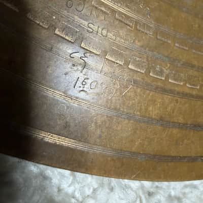Zildjian 14" A. Zildjian '60s Stamp Hi-Hat Cymbals (Pair) 1960s - Traditional image 16