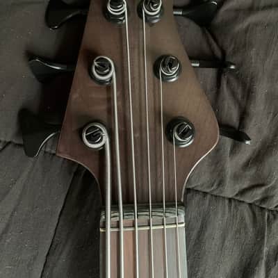 Muckelroy HMC 6 String Custom 2020 - Gloss black body and satin neck, lightweight, neck through image 8