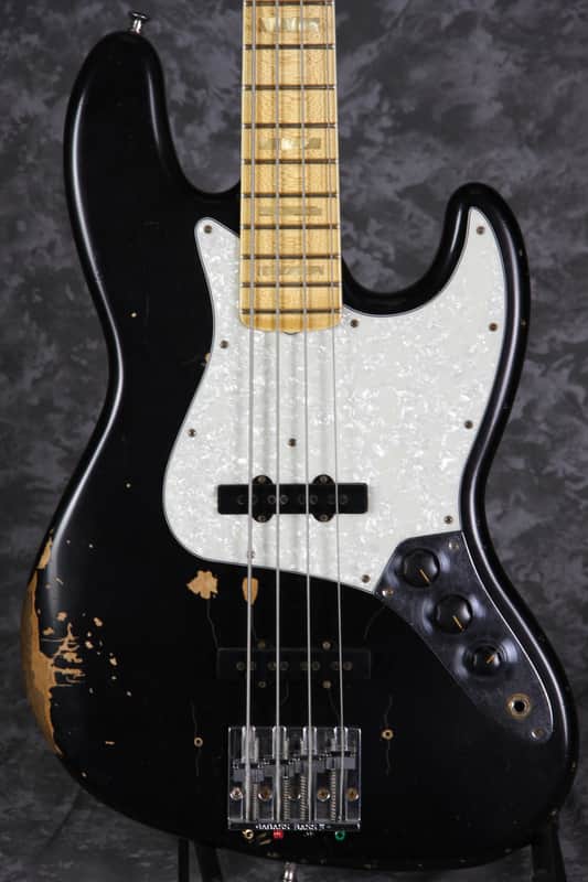 Fender Custom Shop Limited Geddy Lee 1972 Jazz Bass - Black image 1