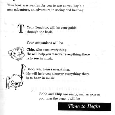 Time To Begin Library for Piano Students Revised Edition, The Look and Listen Book, 1960 Frances Clark Music Sheets Book image 4