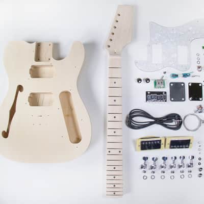DIY Electric Guitar Kit Tele Thinline Style Build Your Own Guitar Kit image 1