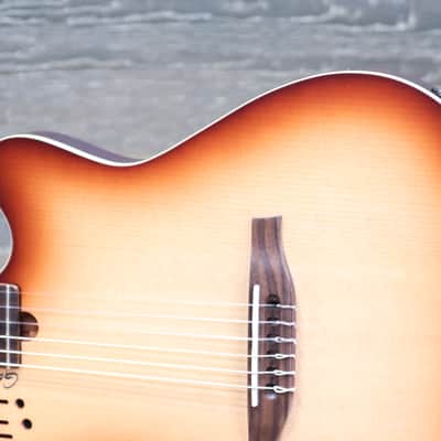 Godin Multiac Nylon Encore Spruce Lightburst SG Prototype "B-Stock" Electro-Classical Guitar w/Bag image 4