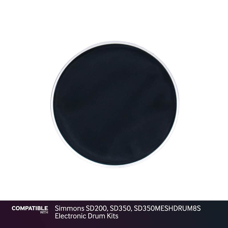 Black 8" Mesh Drum Head for Simmons SD200, SD350, SD350MESHDRUM8S Electronic Dru