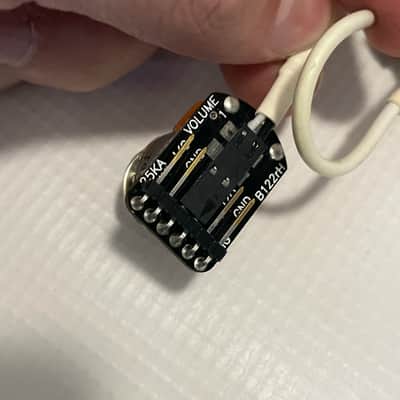 2015 USA Seymour Duncan Dino Cazares 7 String Black Bridge Position Active Humbucker Guitar Pickup & EMG Wiring Pots image 8