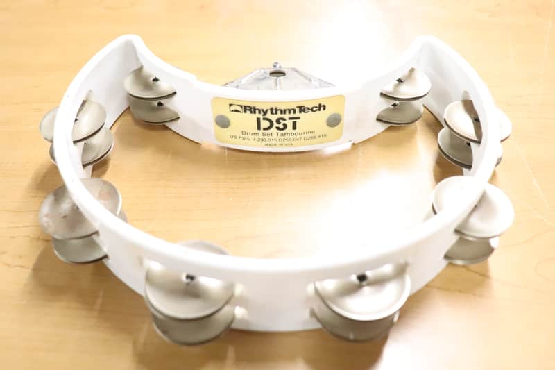 RhythmTech DST White Mountable Tambourine image 1