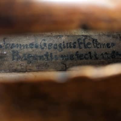 Joannes Georgius Hellmer Violin 4/4 Vintage Antique 1764 image 3
