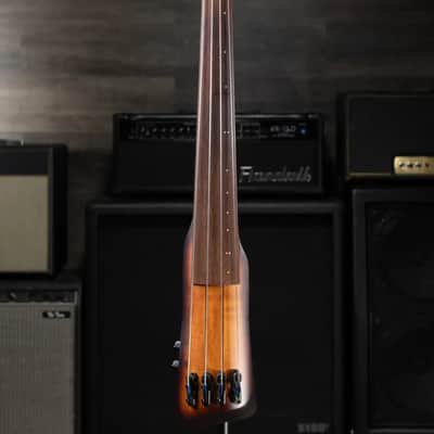 Ibanez Bass Workshop UB804 4-String Electric Upright Bass - Mahogany Oil Burst with Gig Bag image 4
