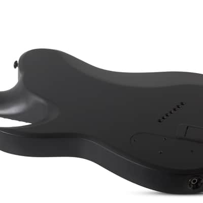 Schecter PT-7 Electric Guitar. MS Black Ops Satin Black Open Pore image 10
