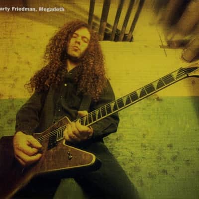 Jackson USA Custom Shop Explorer '94 ex. Marty Friedman (Megadeth era) Transblack Quilt Top image 16