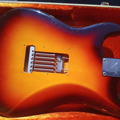2016 NOS Fender Custom Shop 1958  Journeyman Relic Stratocaster in Chocolate 3 Tone Sunburst image 17