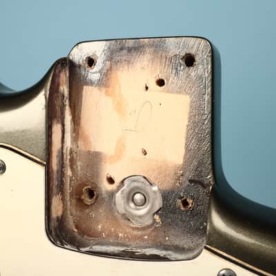 Fender USA Loaded Pickguard Olive Drab Metallic Guitar Body image 14