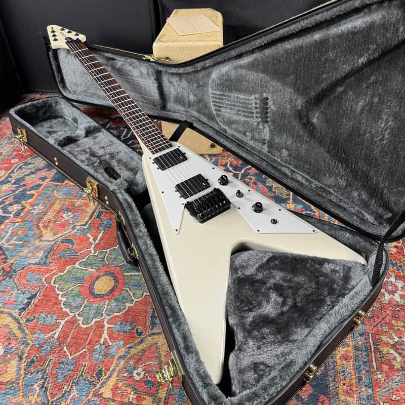 1989 Epiphone Flying V Pearl White