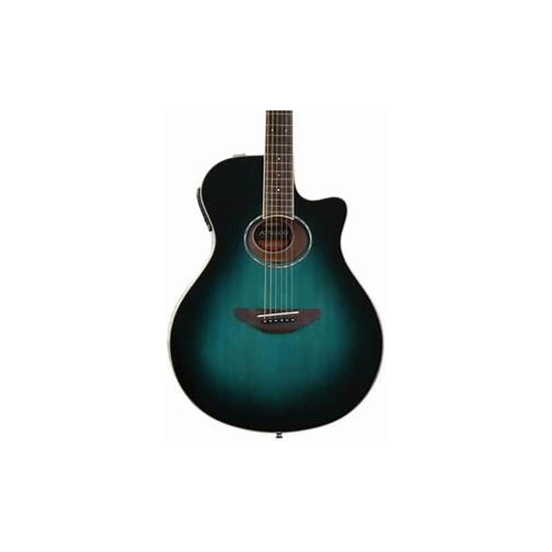 Yamaha APX600 Thin-line Cutaway - Oriental Blue Burst image 1