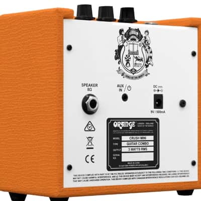 Orange Crush Mini 3-Watt 1x4" Guitar Combo - Orange image 2